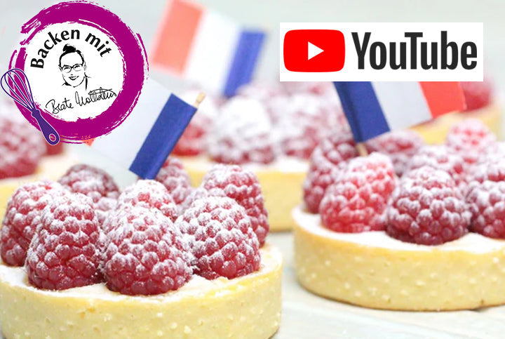Französische Himbeer Tartelettes