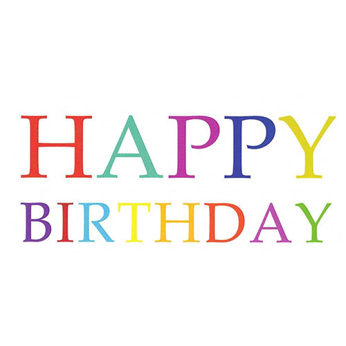 Happy Birthday Karte, persönliche Geschenkkarte von Hand geschrieben